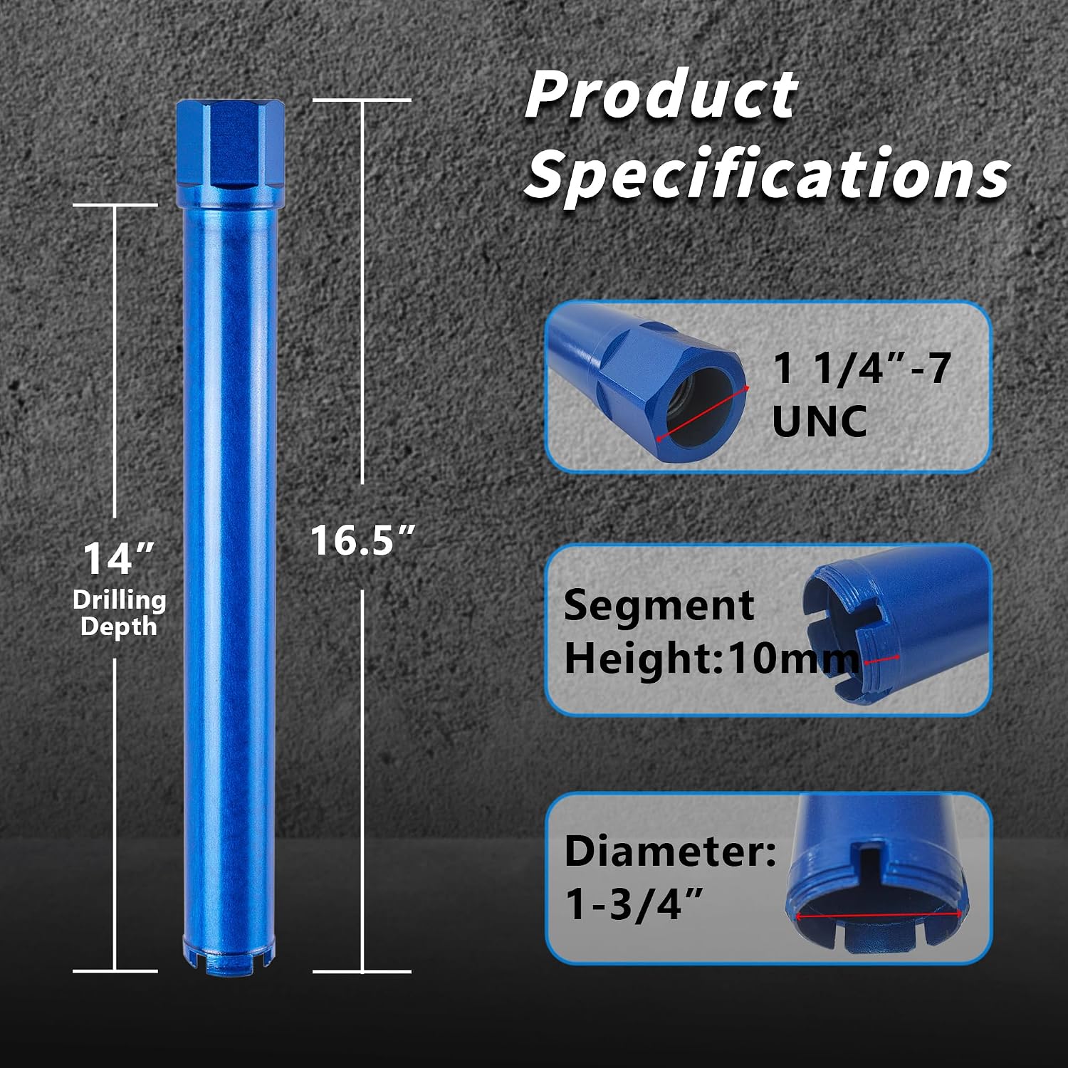 Detalle 2 de ORIXTREME Wet Diamond Core Drill Bit, 46 mm
