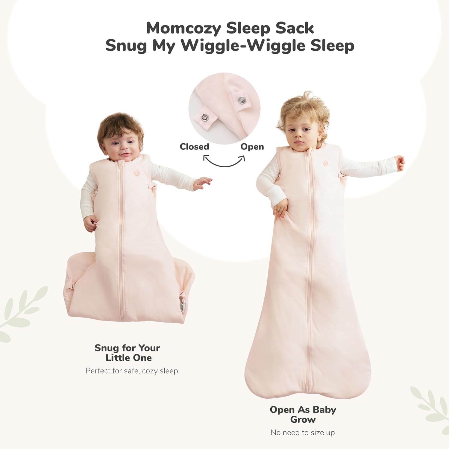 Thumbnail 3 de momcozy Baby Sleeping Bag 6-12 Months, 1.5 TOG Sleep Sack – Pink, M