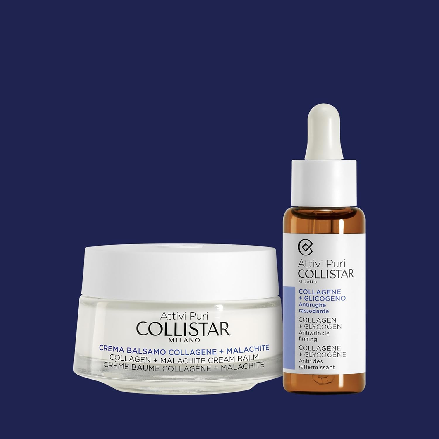 Detalle 2 de Collistar Attivi Puri Kollagen plus Glykogen-Serum (30 ml) – Gesichtstropfen gegen Falten & für Straffung