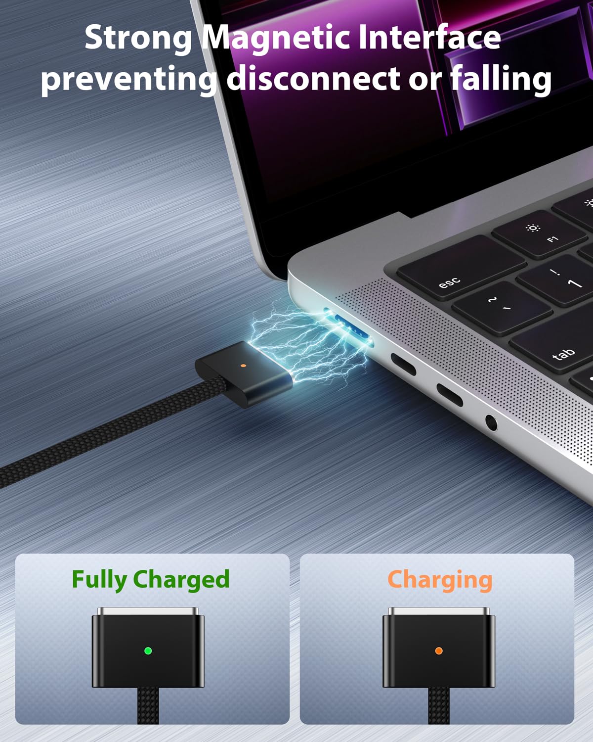 Thumbnail 3 de BOUTOP USB C to Magnetic 3 140W charging cable