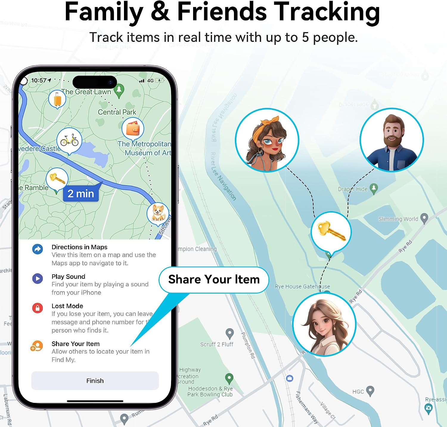 Thumbnail 6 de Air Tracker Tag-2 Pack for Android/iOS with Apple MFi Certification