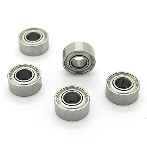 Detalle 2 de JIUWU 683Z Miniature Deep-Groove Ball Bearings, 3 × 7 × 3 mm, Pack of 10