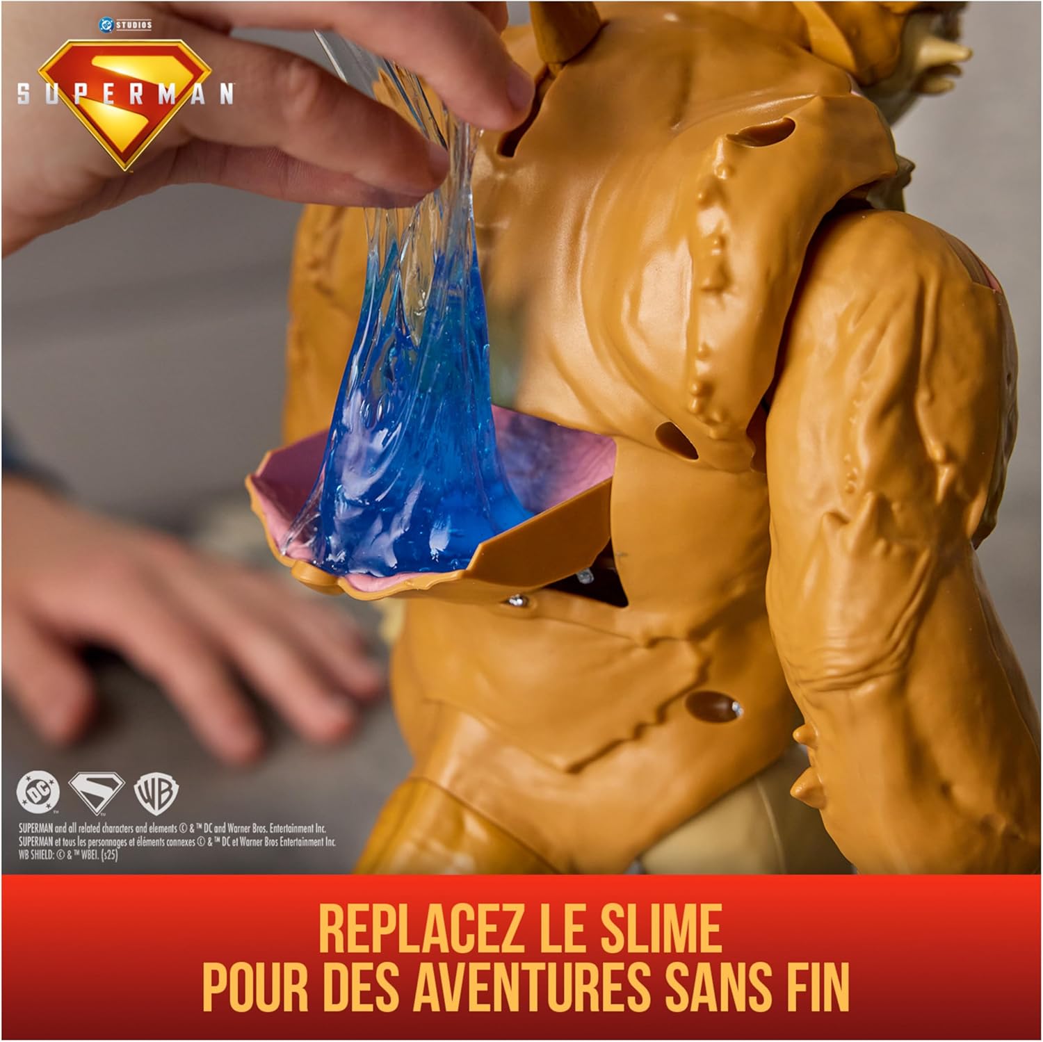 Thumbnail 4 de DC Comics Battle Pack Kaiju – Superman contre Kaiju géant, 30 cm + 15 cm articulée, avec éruption de slime bleu