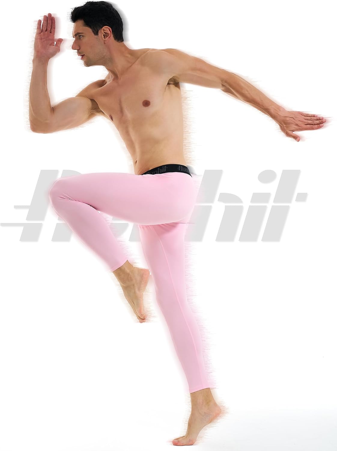 Detalle 2 de Runhit Men's Compression Pants Polyester-Spandex