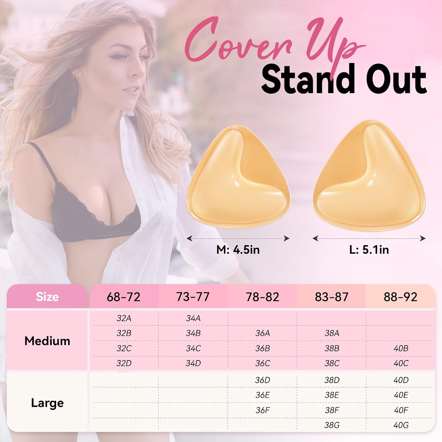 Thumbnail 6 de BeautiKip Sticky Bra Inserts, Medium Beige