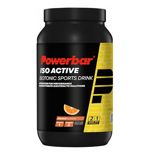Detalle de Powerbar Isoactive (1320g) Orange – Elektrolyt-Getränkepulver mit Kohlenhydraten