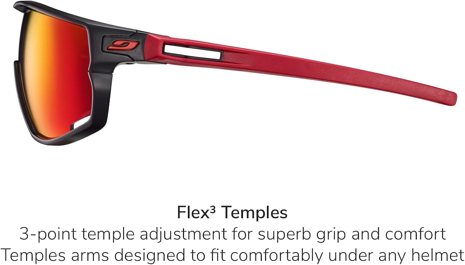 Thumbnail 3 de Lunettes de soleil unisexes Julbo avec écran panoramique et branches Flex³