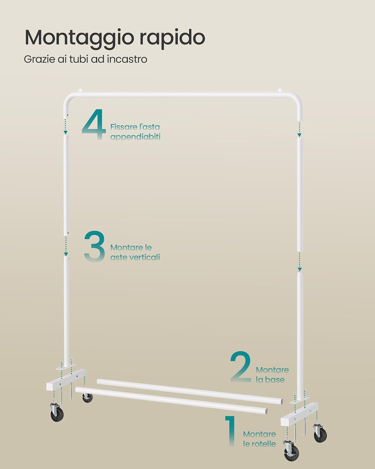 Thumbnail 5 de SONGMICS HSR017BH01 Stand appendiabiti 90 kg
