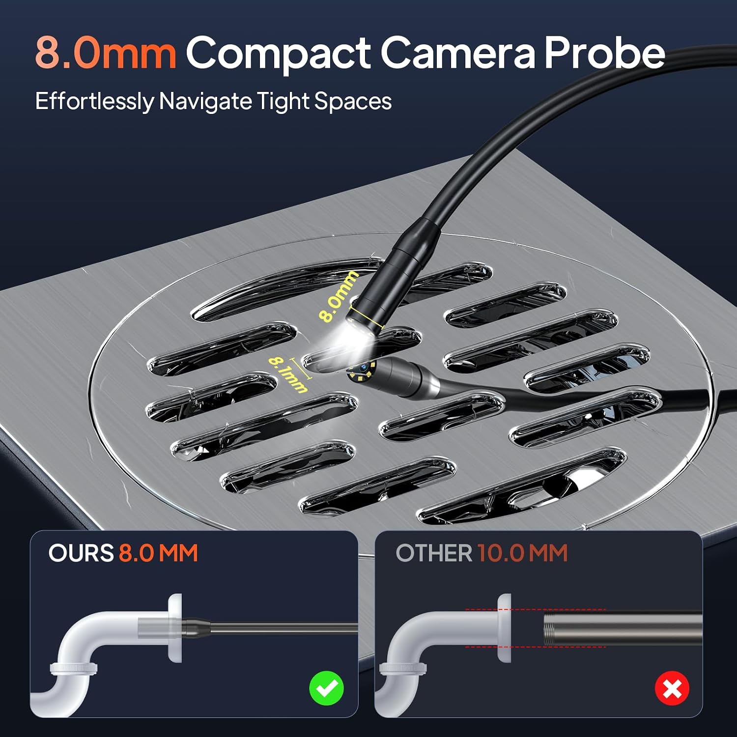 Thumbnail 6 de AOPICK Endoscope Inspection Camera 16.5ft cable