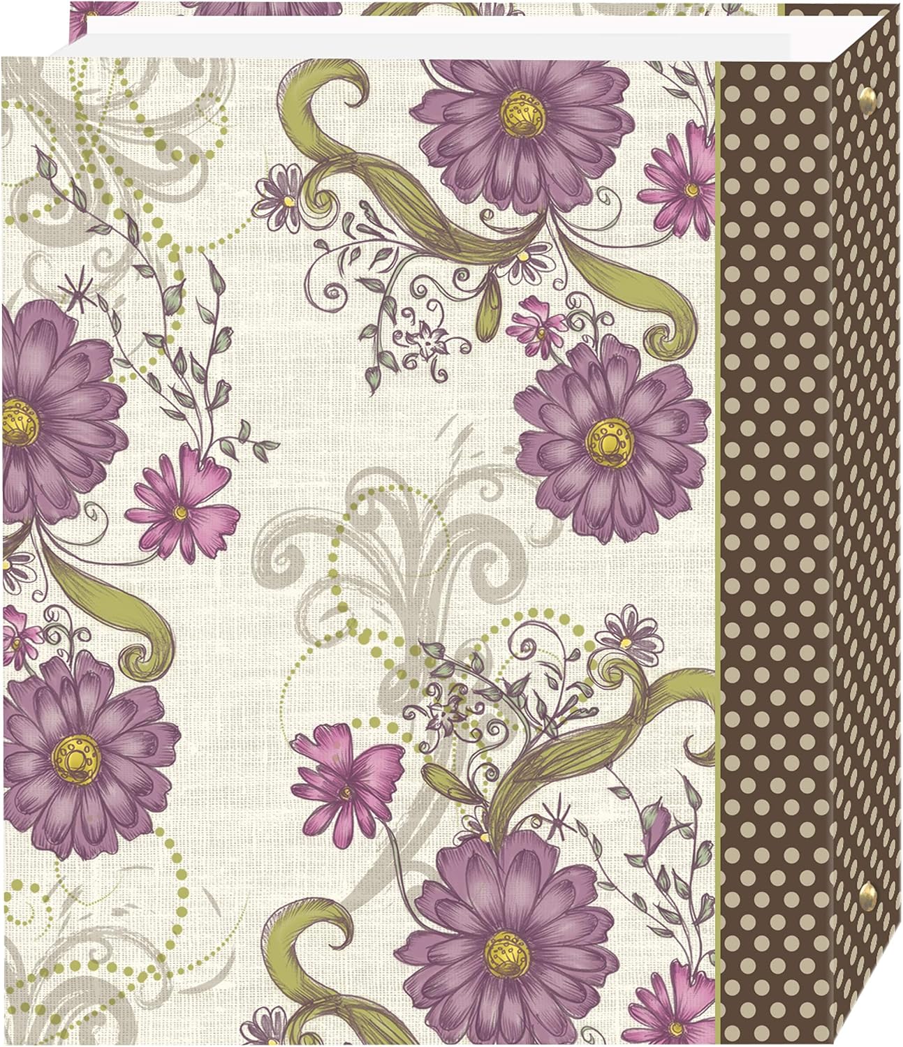 Thumbnail 1 de Pioneer Photo Albums LM-100D Berry Blossoms magnetiskt fotoalbum, 3-ring, 100 sidor