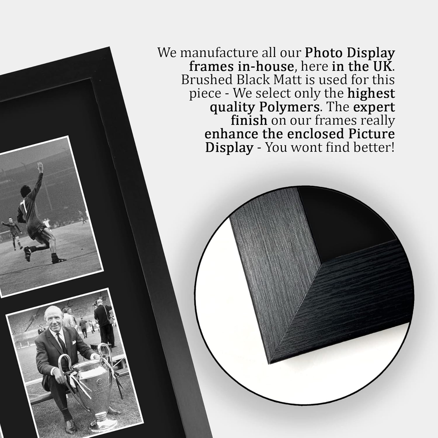 Thumbnail 5 de HWC Trading FR A3 1968 UEFA Cup Winners signed memorabilia display (framed A3)