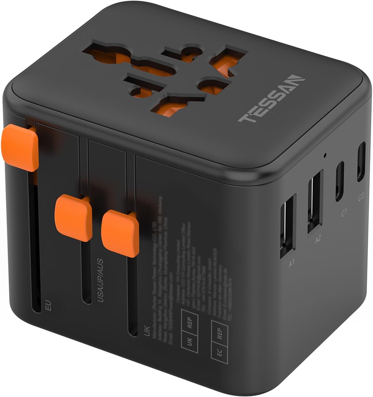 Detalle de TESSAN Universal Travel Adapter 4 USB