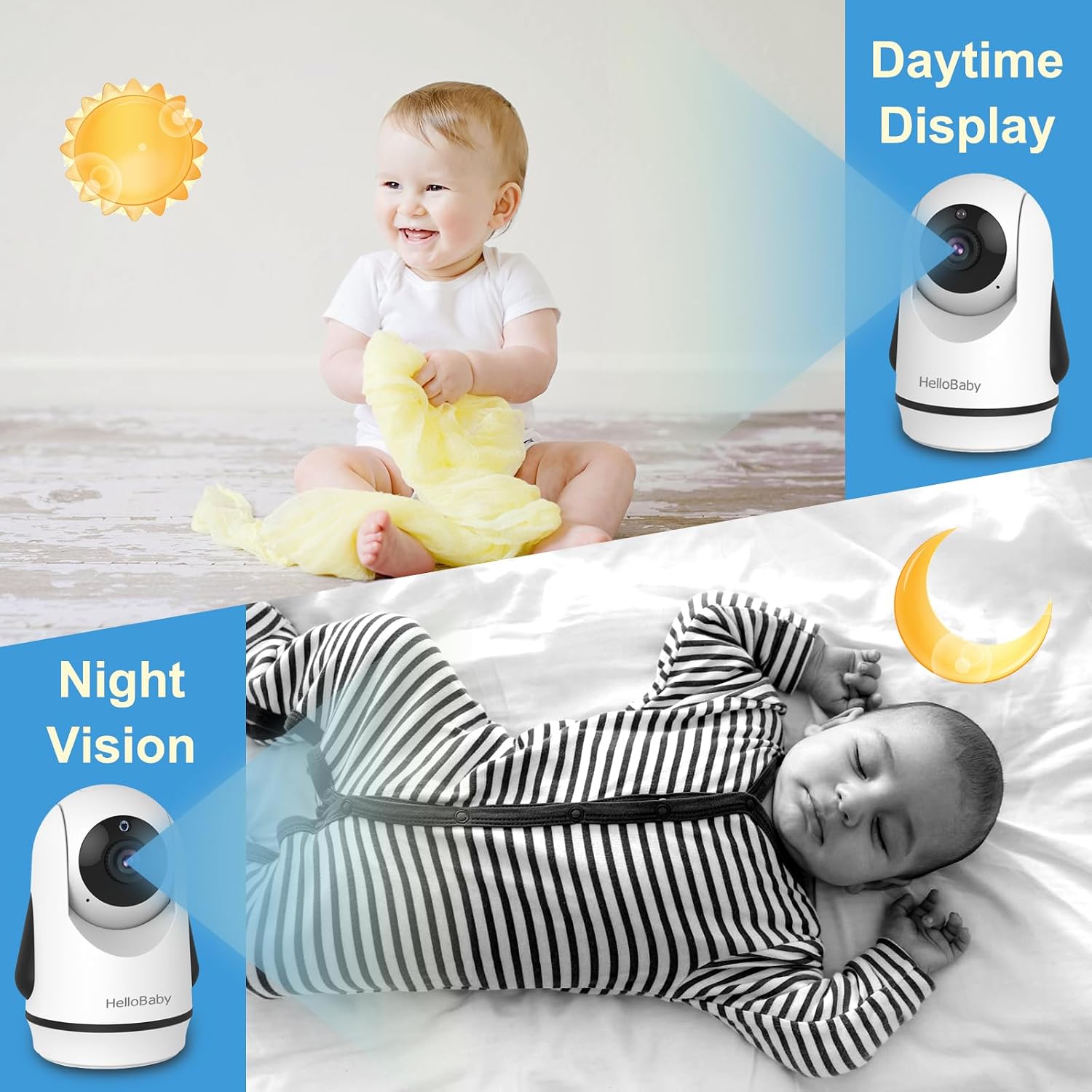 Detalle de HelloBaby Baby Monitor with 5-Inch Display