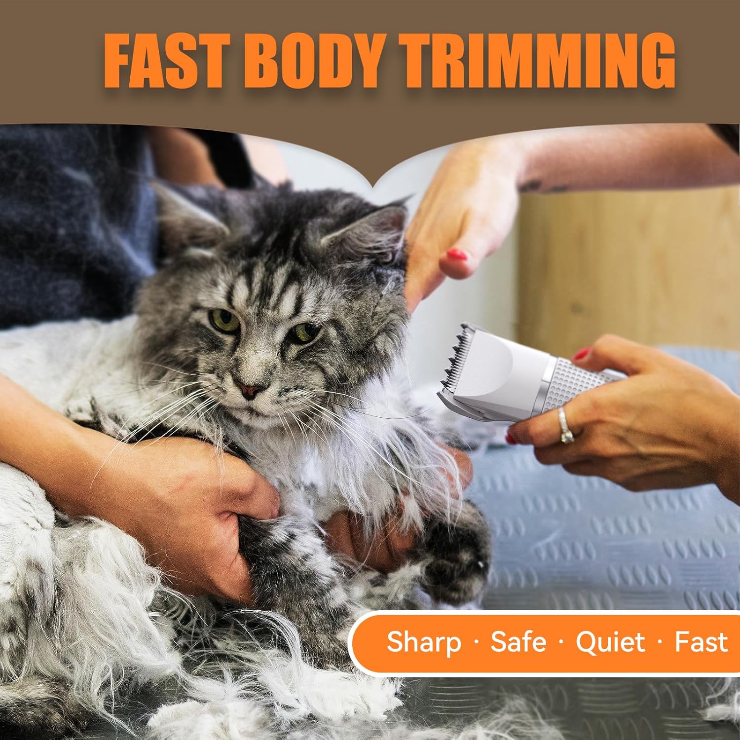 Thumbnail 6 de Bautrium Cat Grooming Clippers Kit low-noise shaver for matted fur