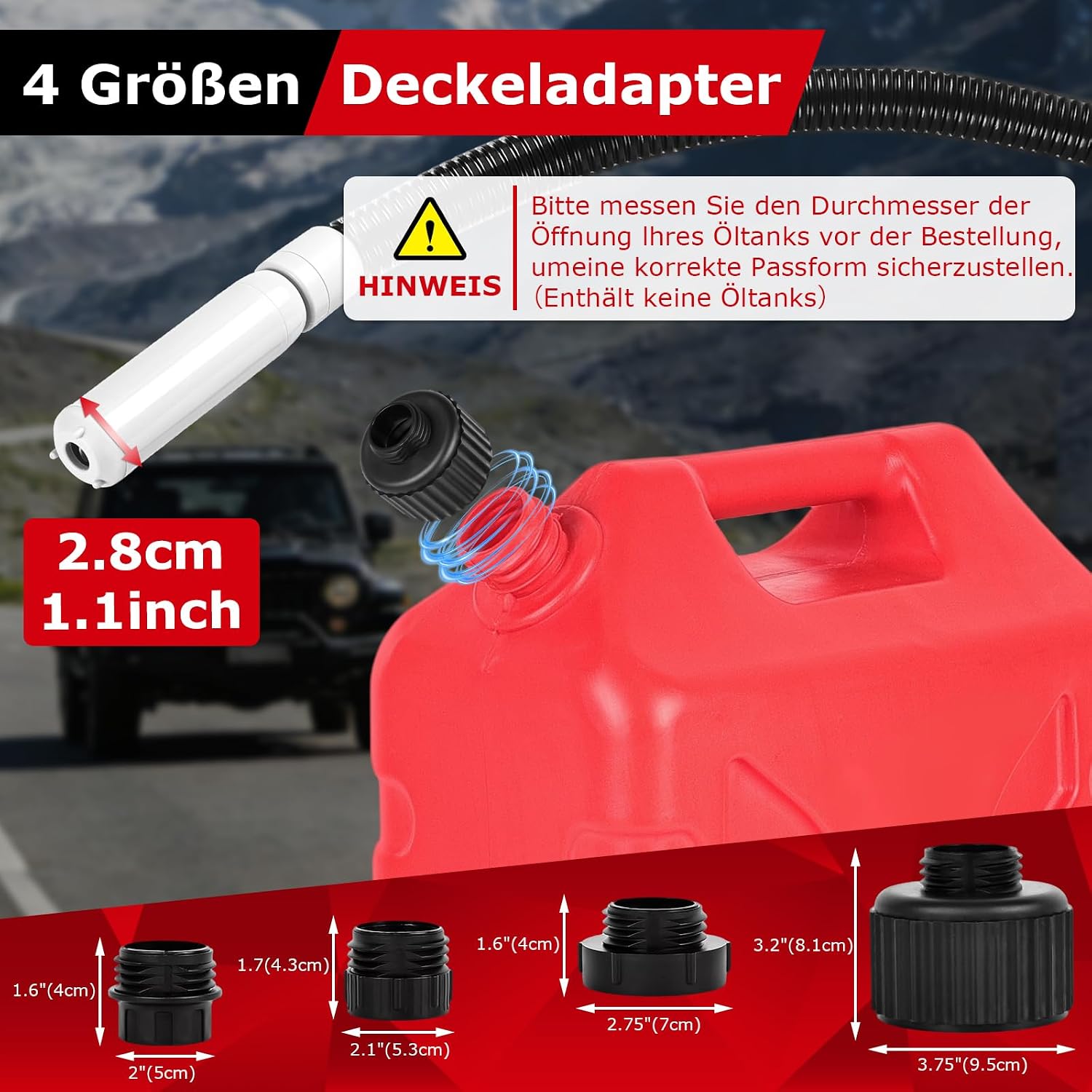 Detalle de Kraftstoffpumpe Elektrisch von innhom – Tragbare Kanisterpumpe mit automatischem Stoppsensor