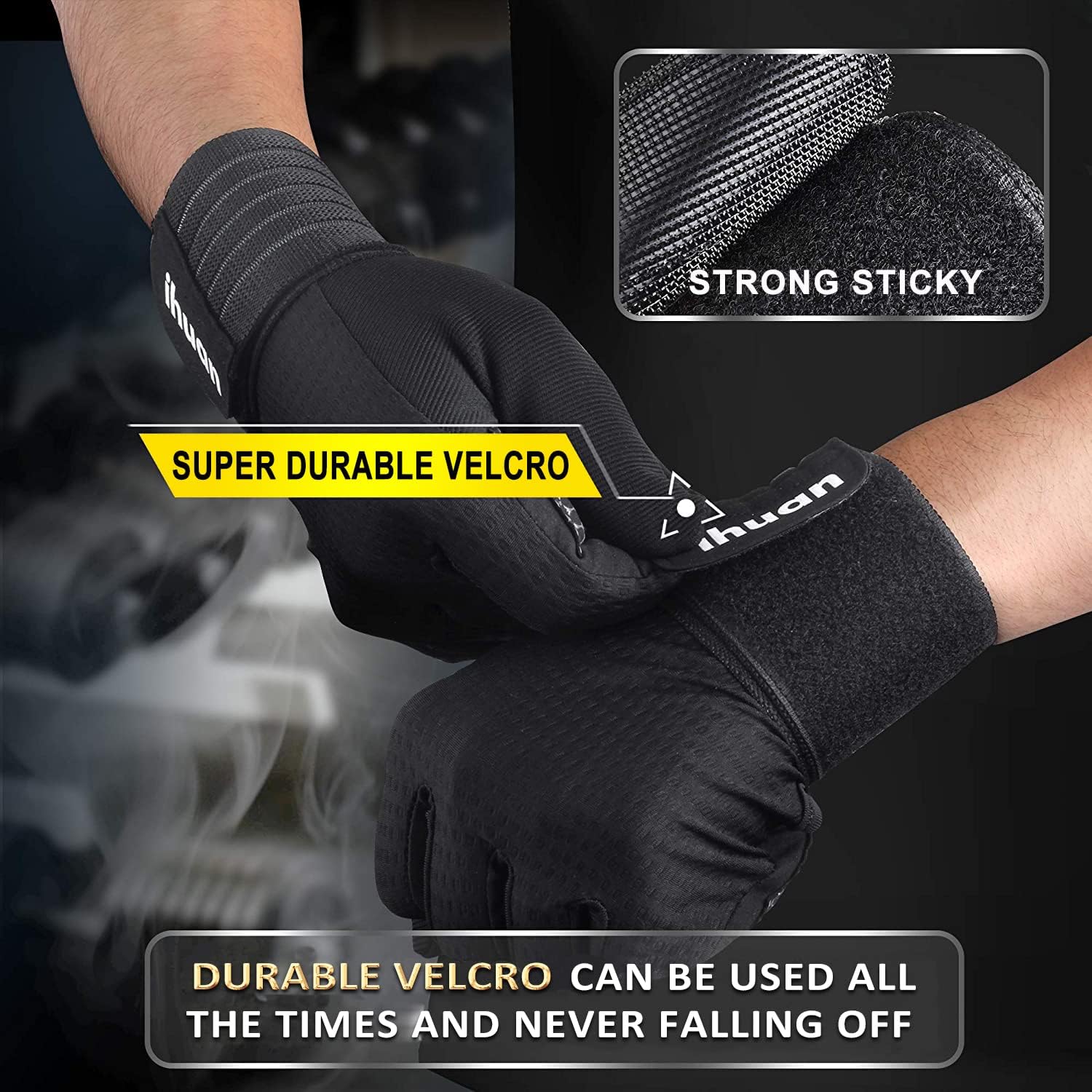 Thumbnail 6 de ihuan full finger workout gloves xl Full-Finger Weightlifting Gloves with Wrist Wraps