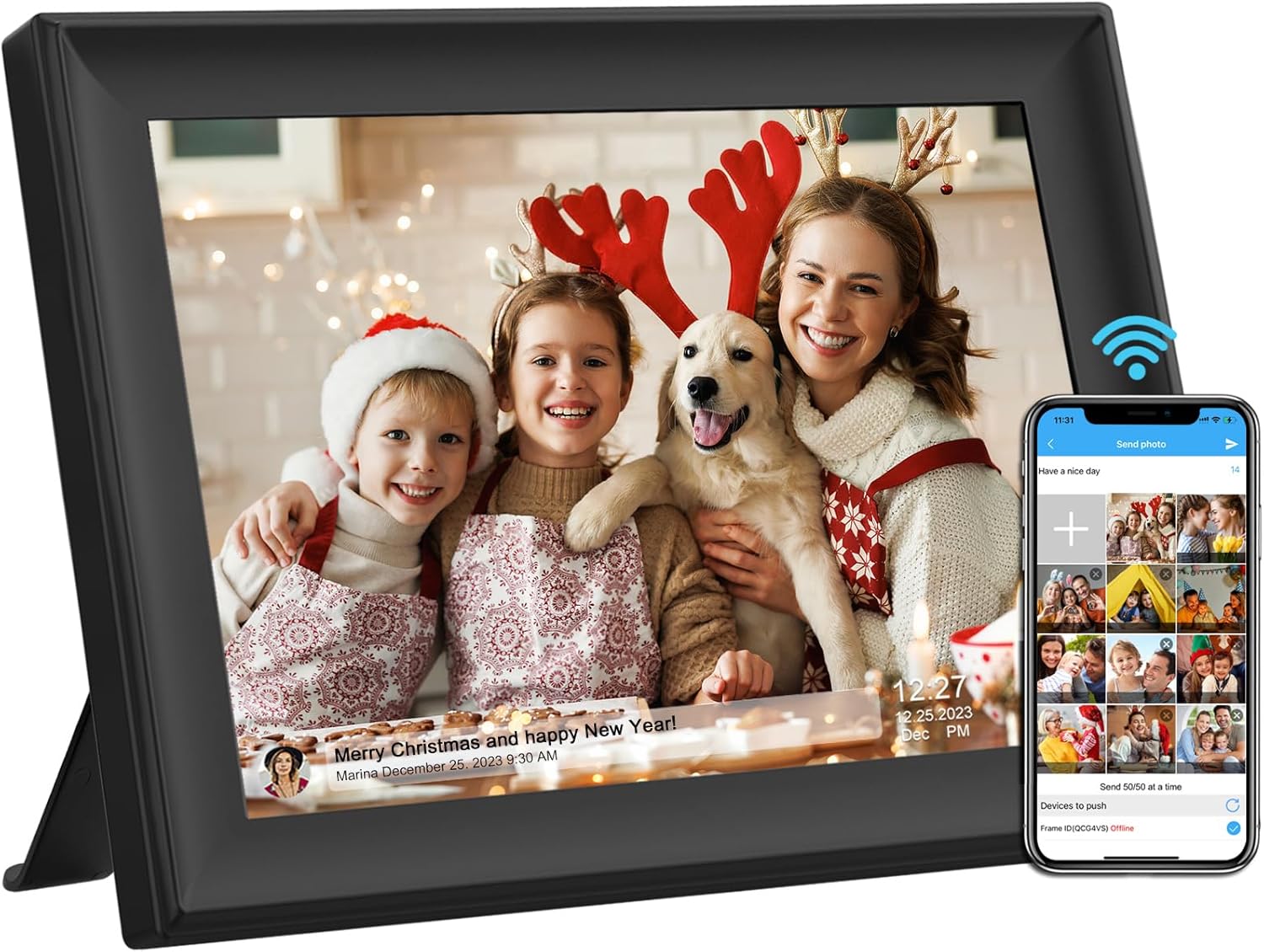 Detalle de SSAWiFiFrame 32GB 10.1-Inch WiFi Digital Picture Frame