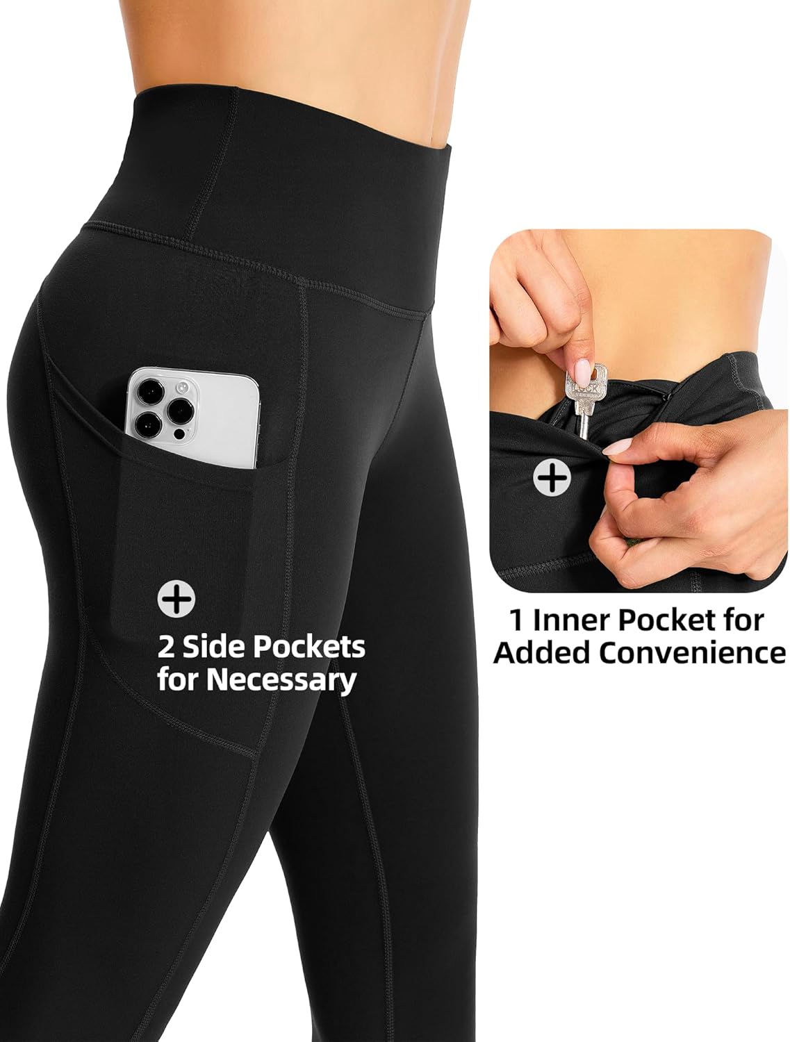 Thumbnail 4 de GymCope Leggins Sportivi Donna Vita Alta con Tasche