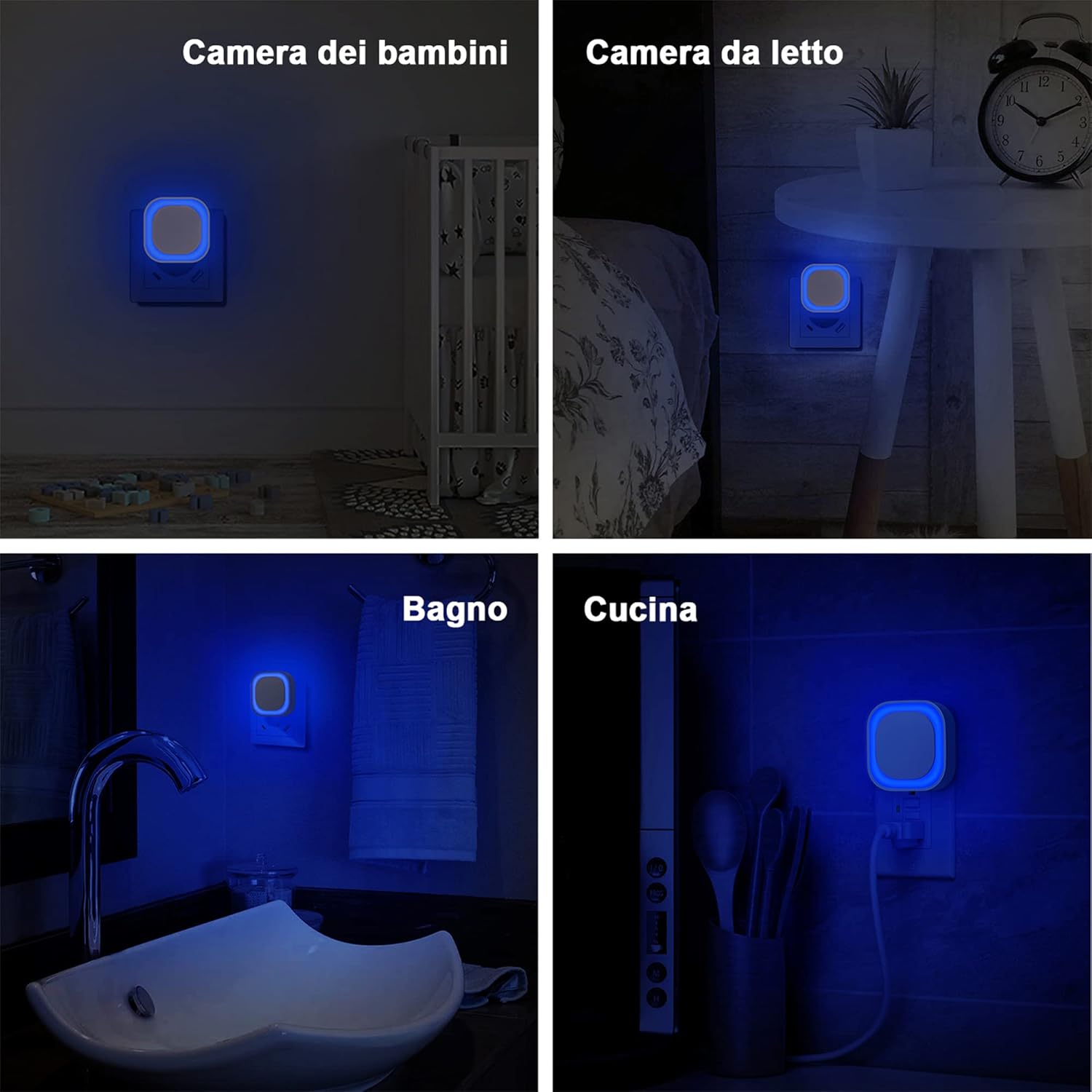 Thumbnail 2 de Luce Notturna YUNLEX con Sensore Crepuscolare: 3 livelli di luminosità per camera dei bambini e molto altro