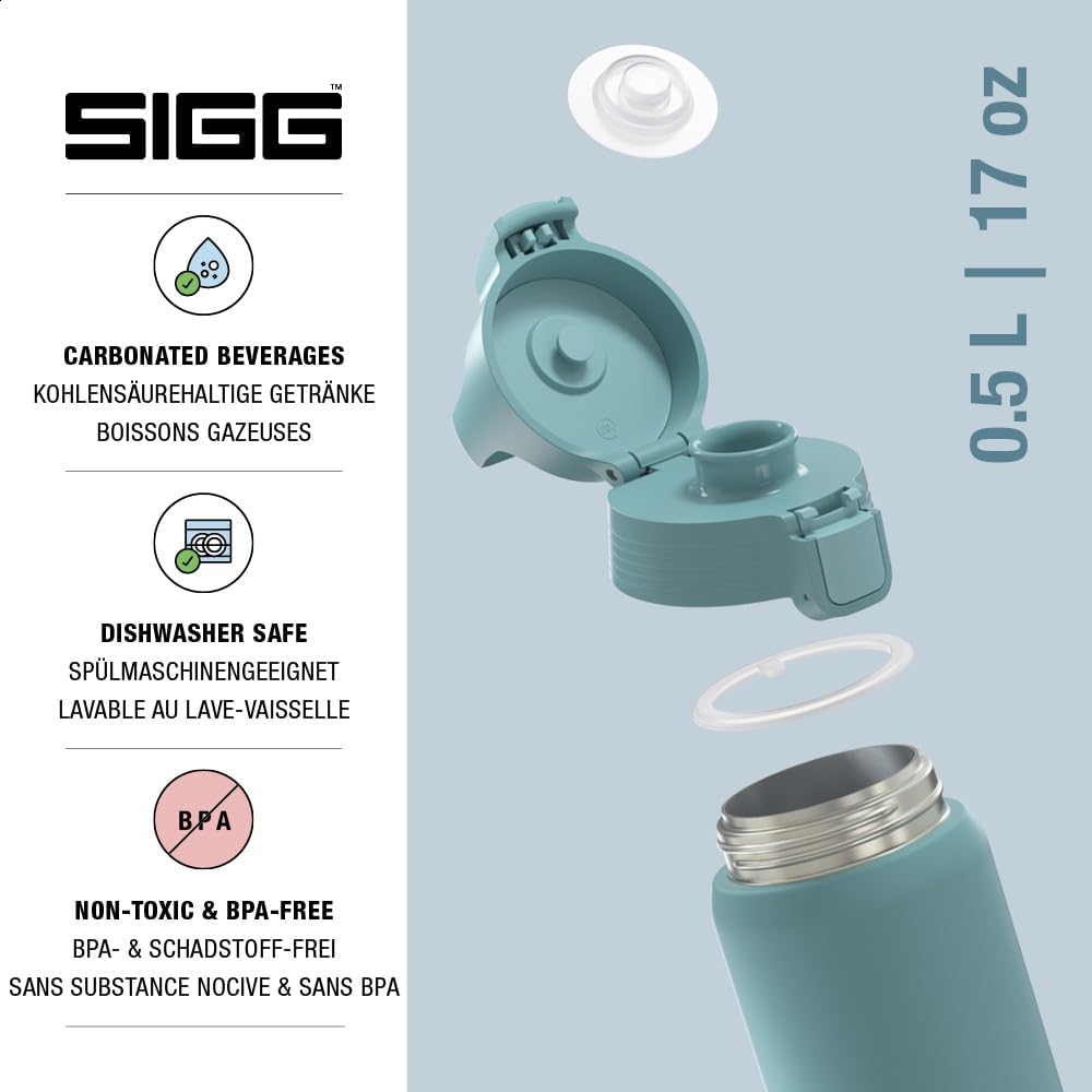 Thumbnail 2 de Sigg Shield Therm One Isolierte Trinkflasche – 0,5–1,0 L, auslaufsicher, spülmaschinenfest