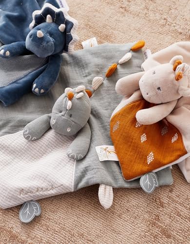 Thumbnail 6 de NOUkies Doudou bébé et Enfant - Doudou Dinosaure Bleu Ops, éveil et sommeil – Marionnette neztroublant