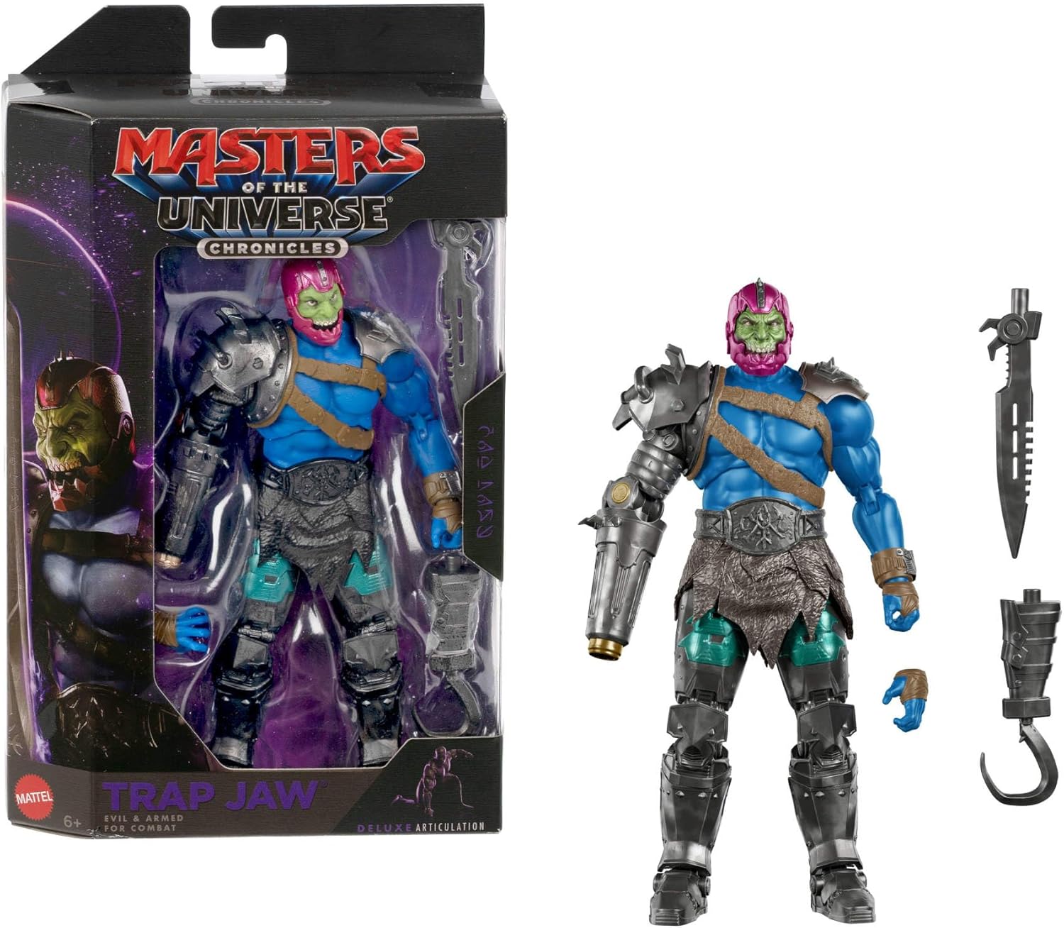 Detalle de Masters of the Universe Chronicles Trap Jaw 1:12 – filmgetreu, 30 Bewegungspunkte, Hakenarm