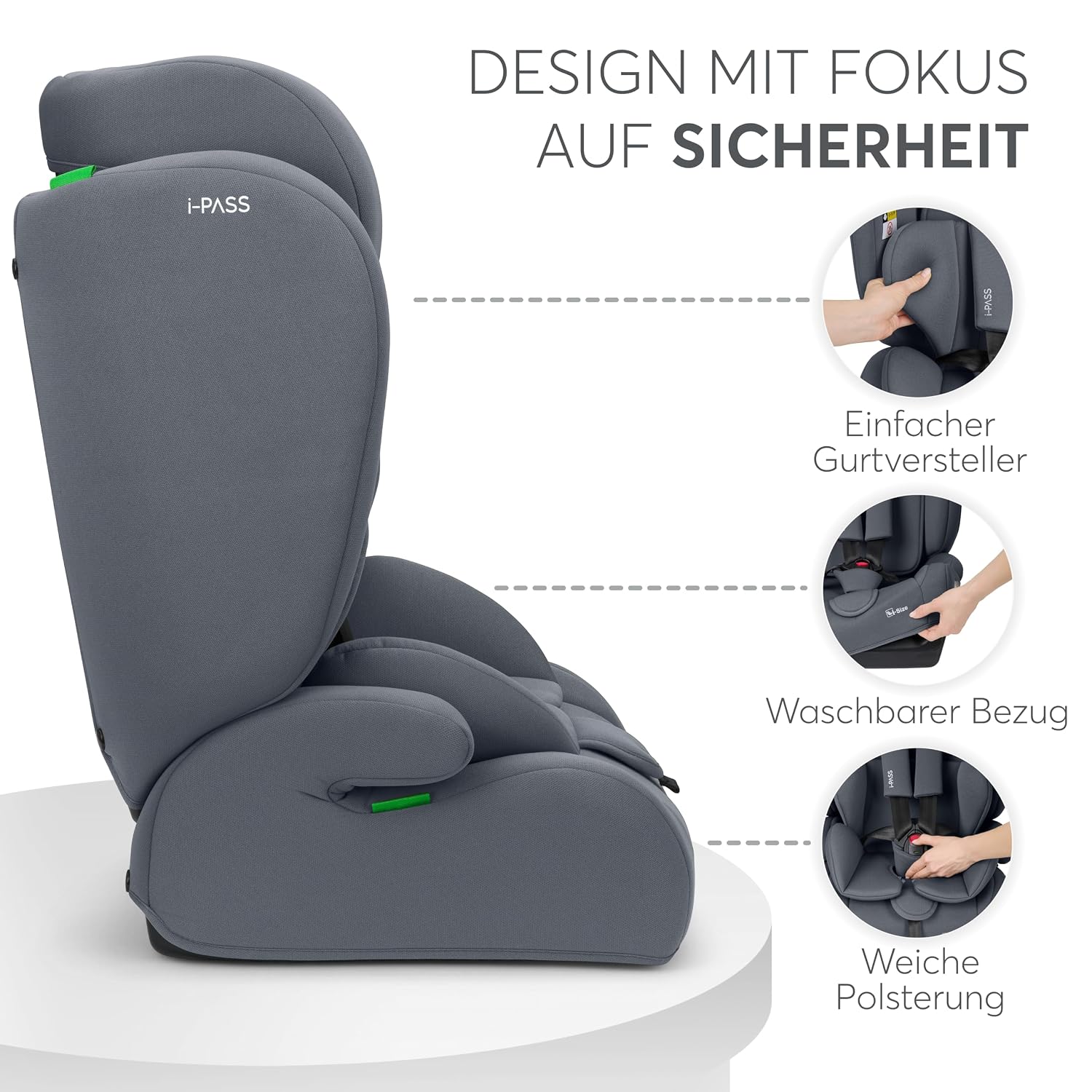 Thumbnail 4 de kikka boo i-PASS Kindersitz 9-36 kg