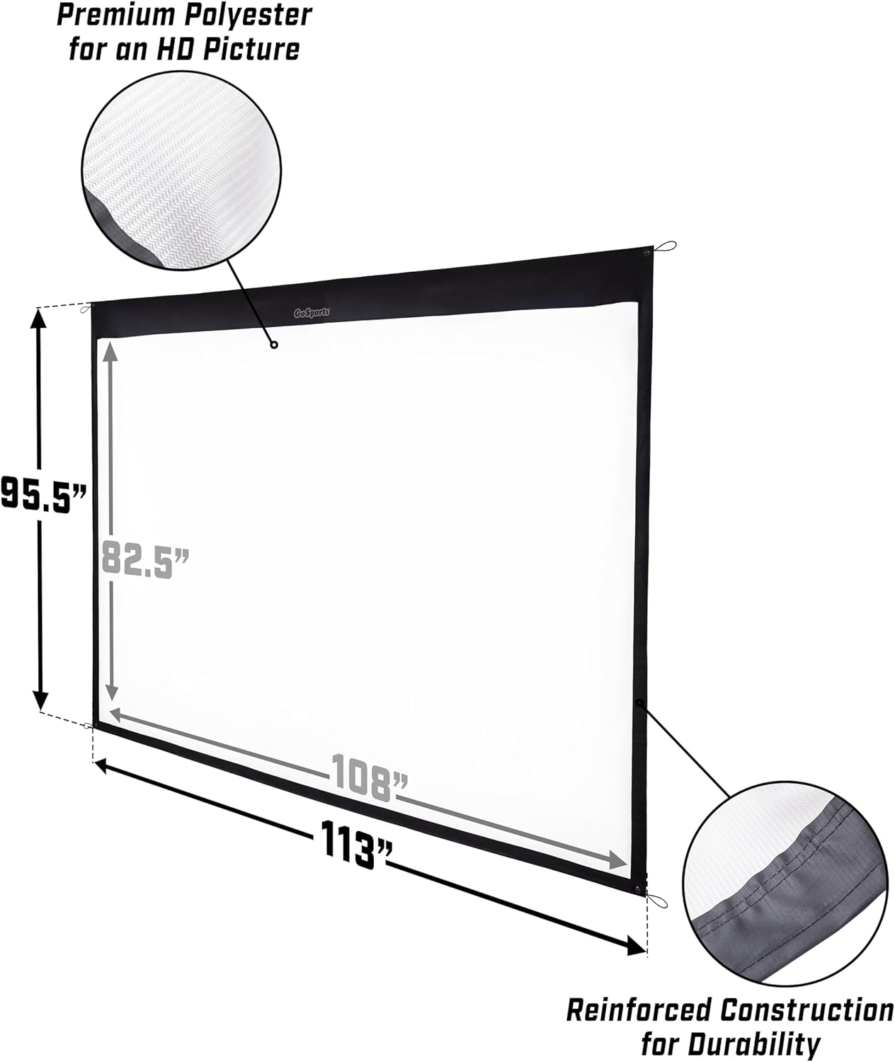 Detalle de GoSports Golf Simulator Impact Screen – Choose 6.5 ft x 7 ft or 9 ft x 7 ft