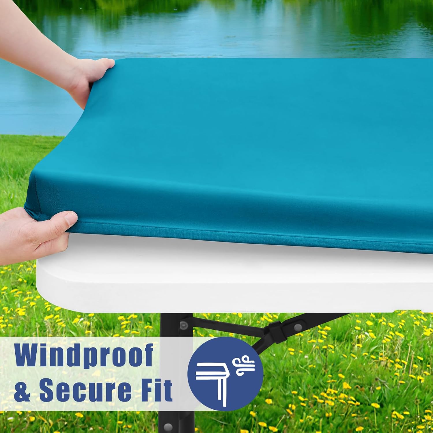 Detalle de Moosfor Fitted Tablecloth 8FT