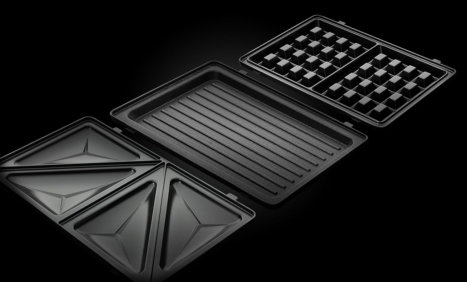 Thumbnail 2 de Russell Hobbs 3-in-1 Multifunktionsgerät 24540-56: Sandwichmaker, Waffeleisen & Kontaktgrill (mit auswechselbaren Platten)