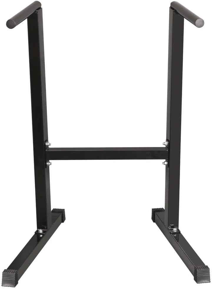 Detalle de Yaheetech Dip Station per Allenamento Gym Home — Stazione Fitness in Acciaio, Dip Parallele e Trazioni