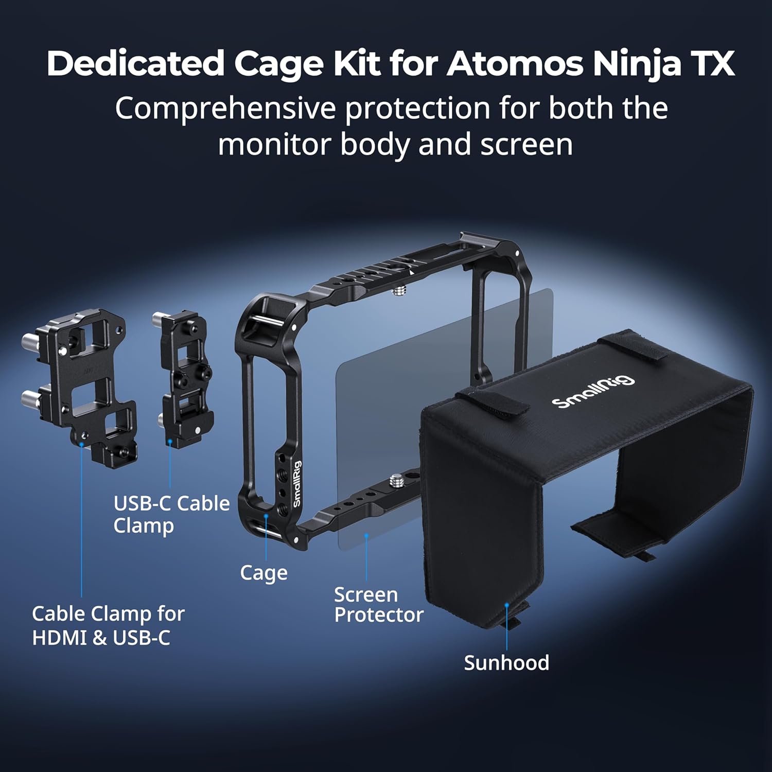 Detalle de SmallRig Kit gabbia monitor per Atomos Ninja TX 5708