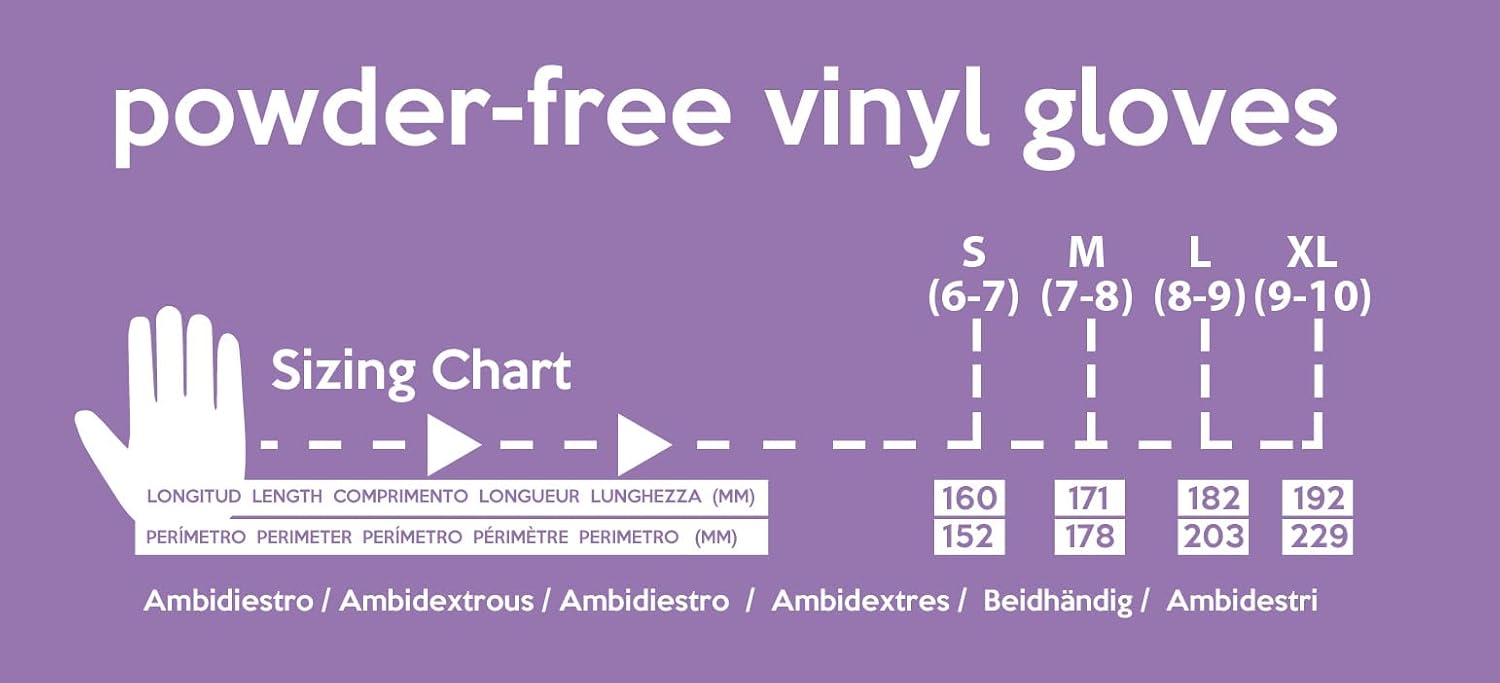 Thumbnail 6 de Gants en vinyle jetables taille S – lot de 100, transparents – by Amazon