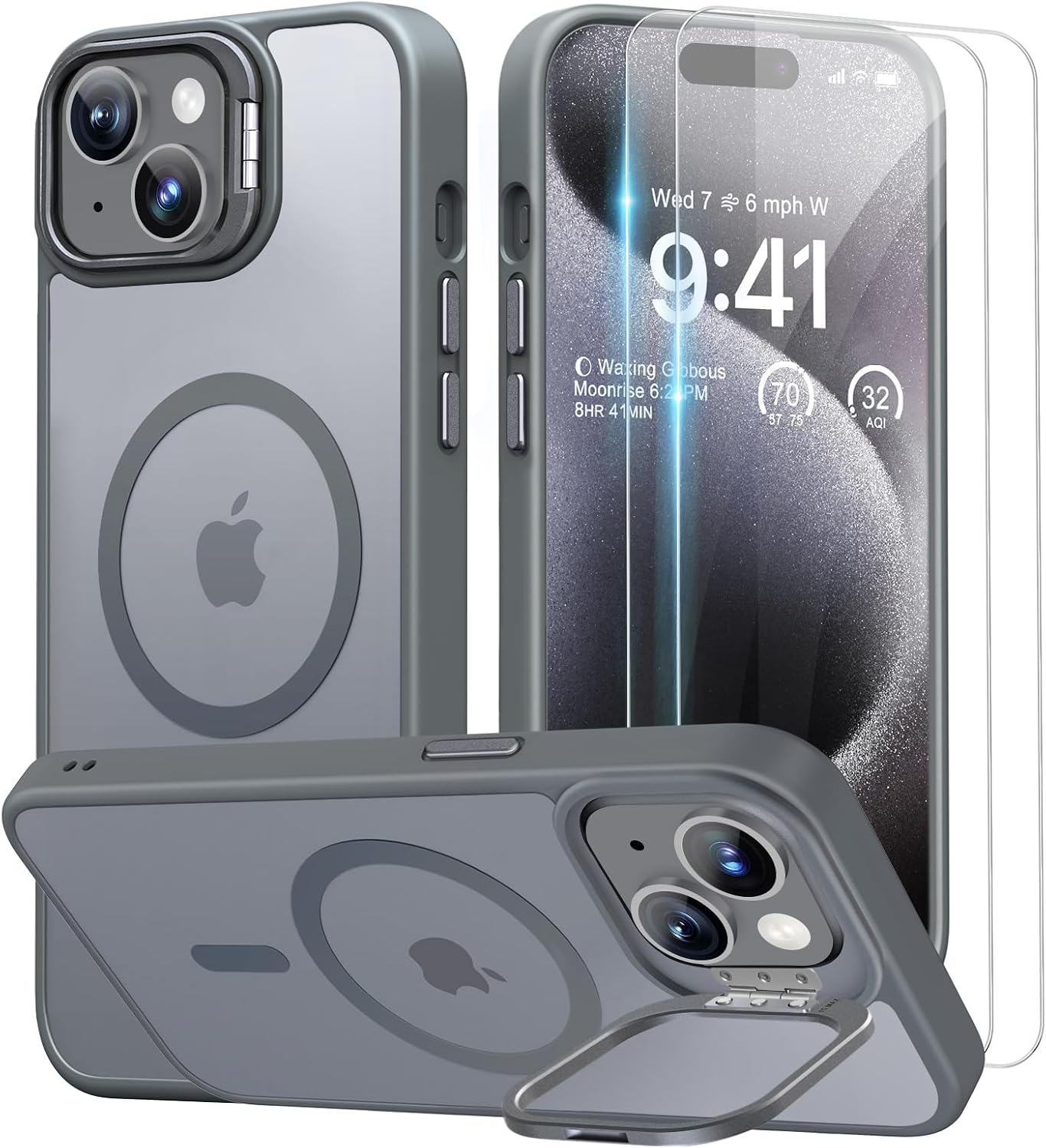 Detalle de Beeasy iPhone 15 Hülle MagSafe 3‑in‑1