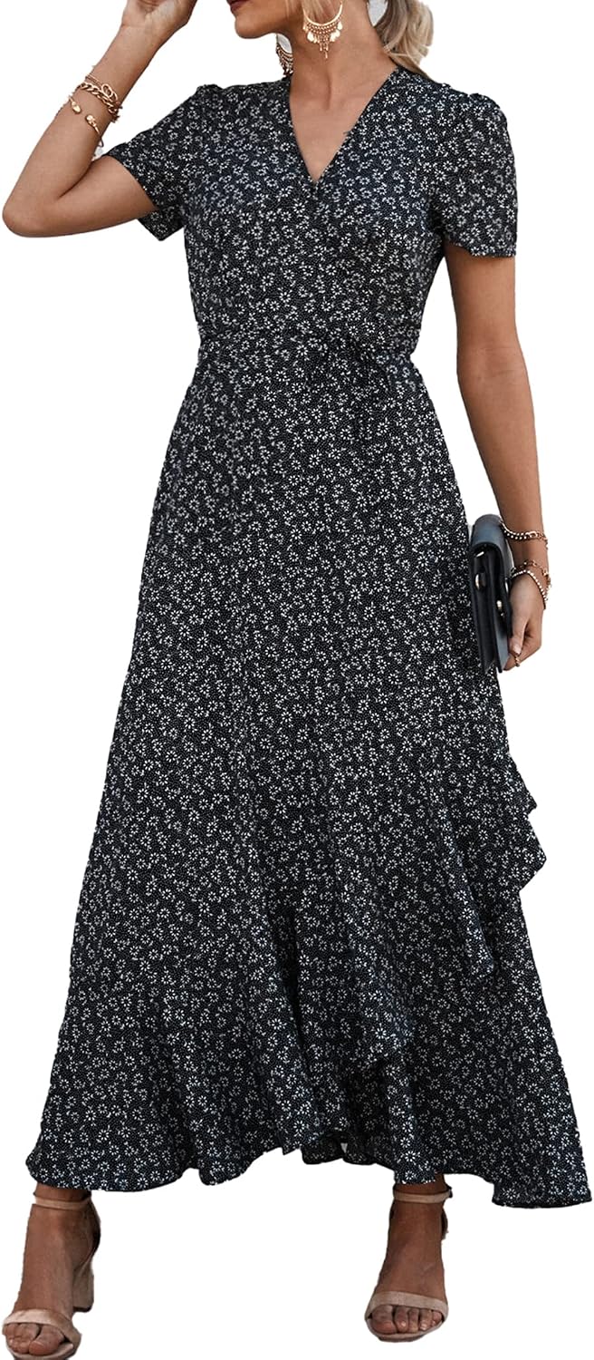 Thumbnail 6 de PRETTYGARDEN Boho Floral Maxi Dress for Women