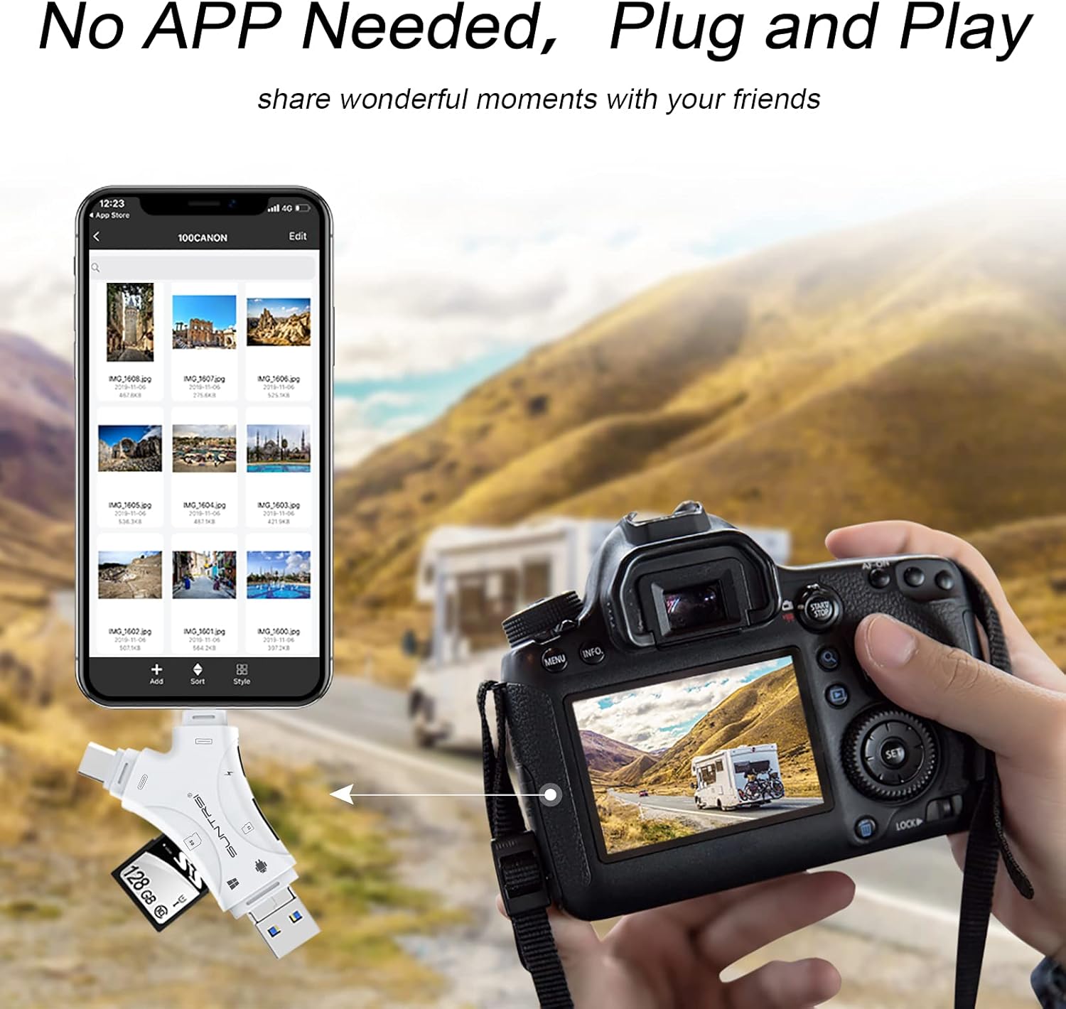 Thumbnail 6 de SD Card Reader 4-in-1 for iPhone and Android