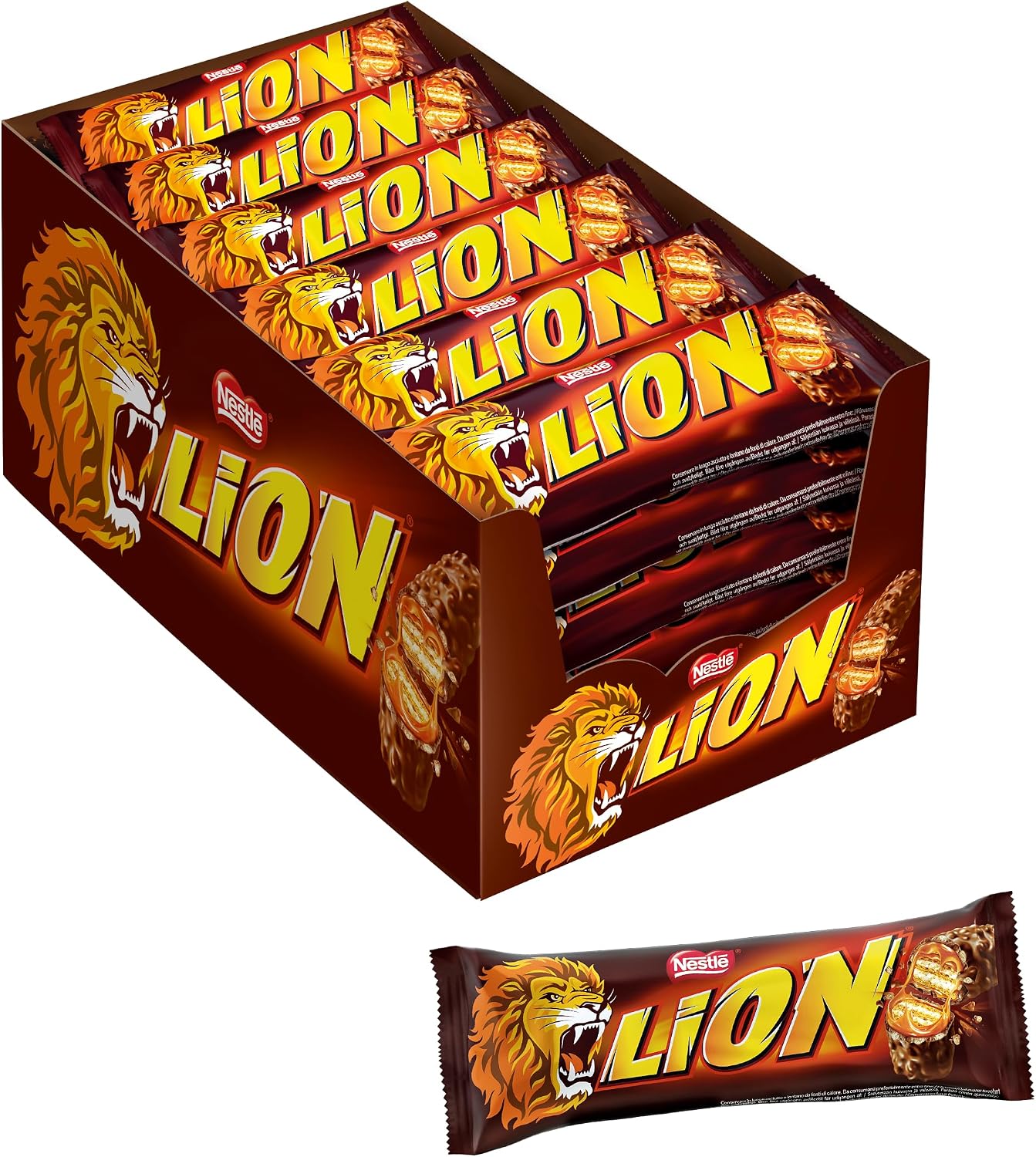 Detalle de Lion - Barre Chocolat (Lot de 24x42g) : une pause gourmande au quotidien