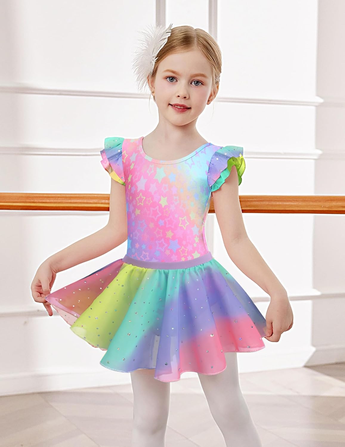 Detalle de Costume balletto 2 pezzi glitter 2-9 anni