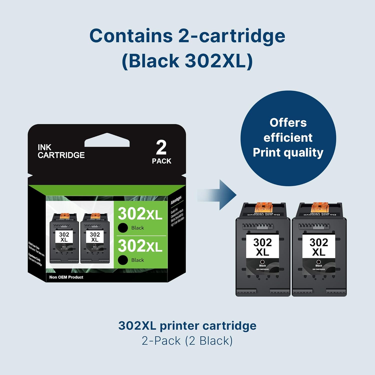 Thumbnail 5 de HP 302XL Black Ink Cartridge
