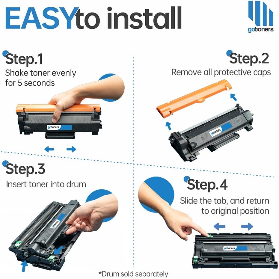 Thumbnail 4 de GoToners TN850 TN-850 4-Pack Black Compatible Toner Cartridges