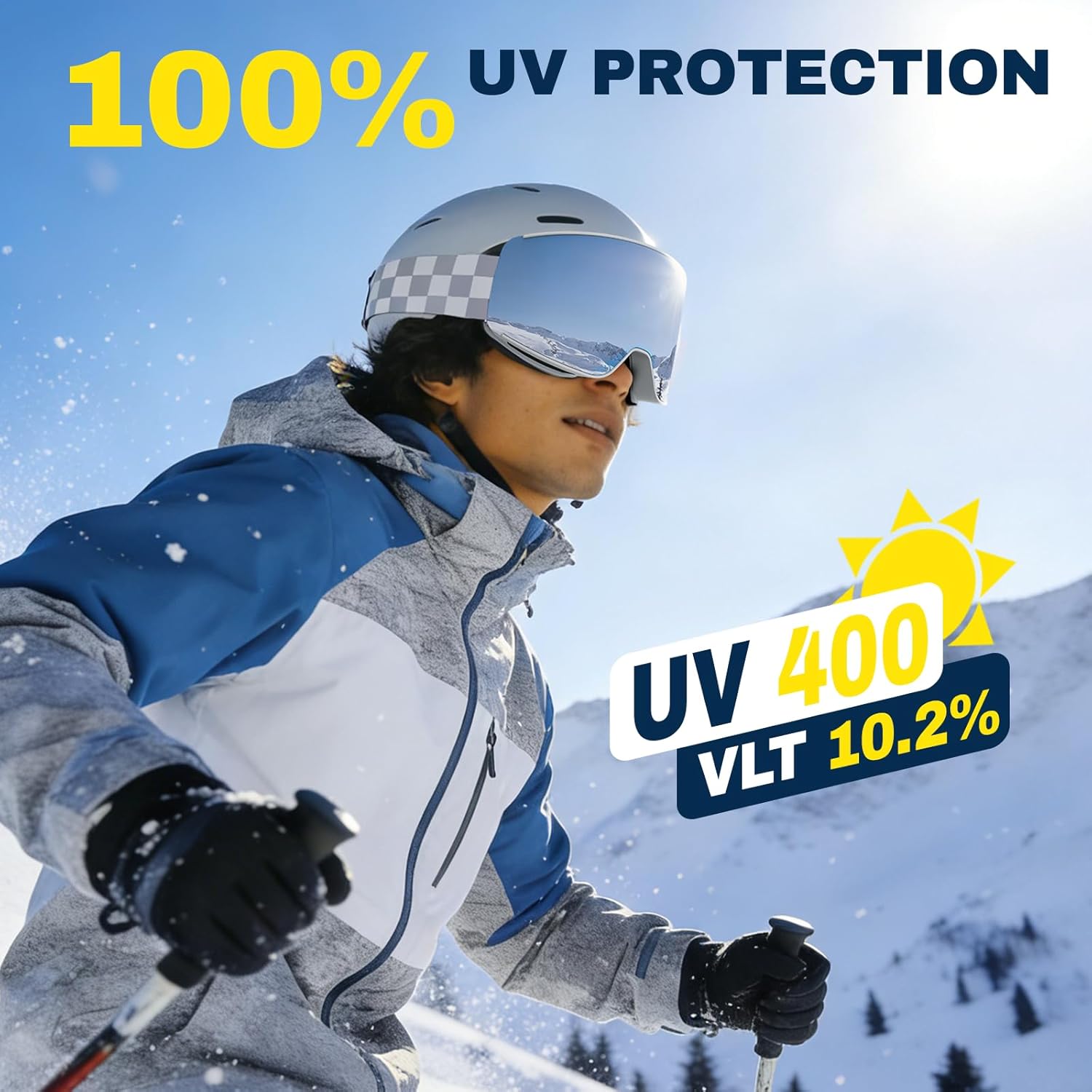 Thumbnail 5 de DOMOR Kit de Lunettes de Ski Magnétique avec 2 écrans détachables