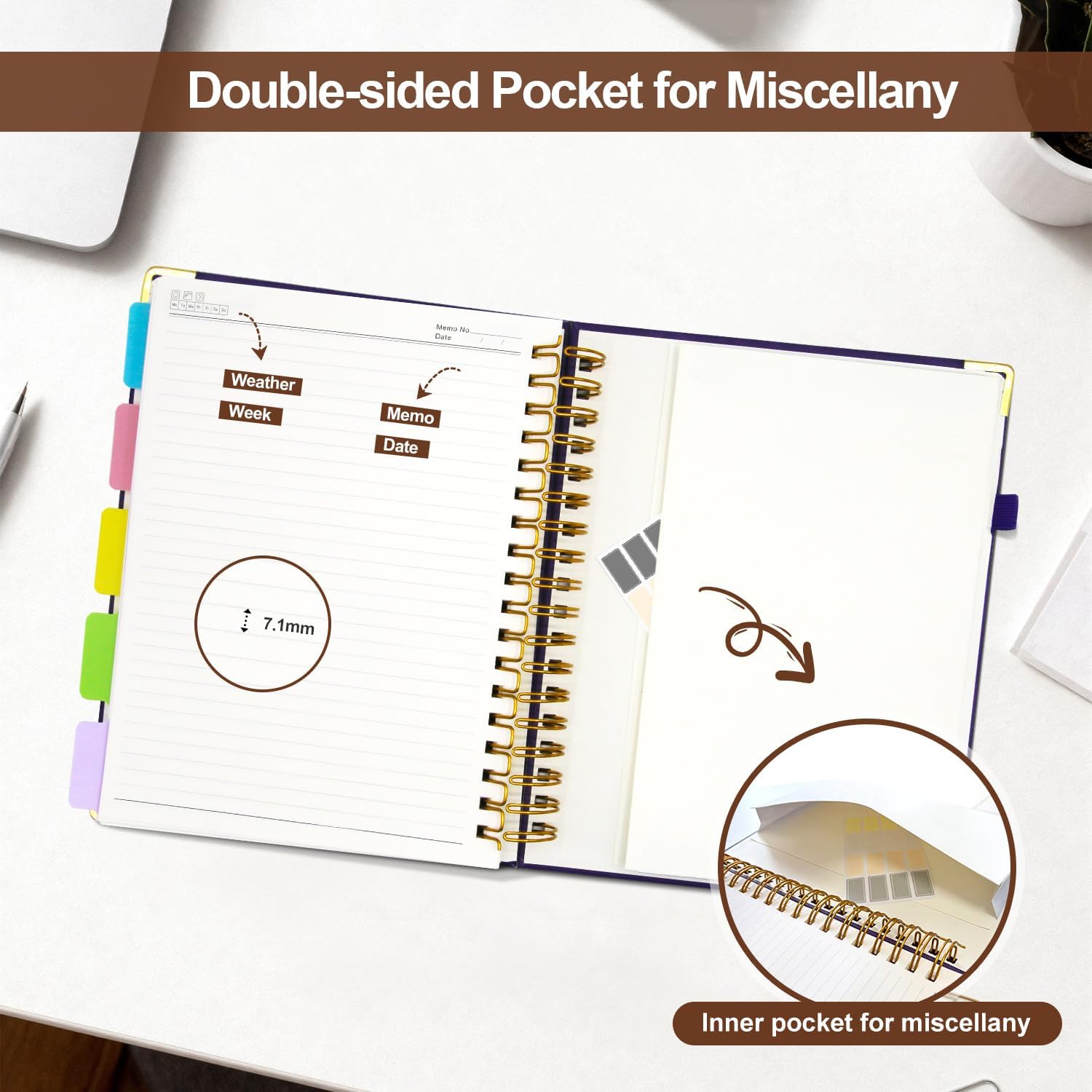 Detalle 2 de FlyMeaning Spiral Notebook, 320 Pages