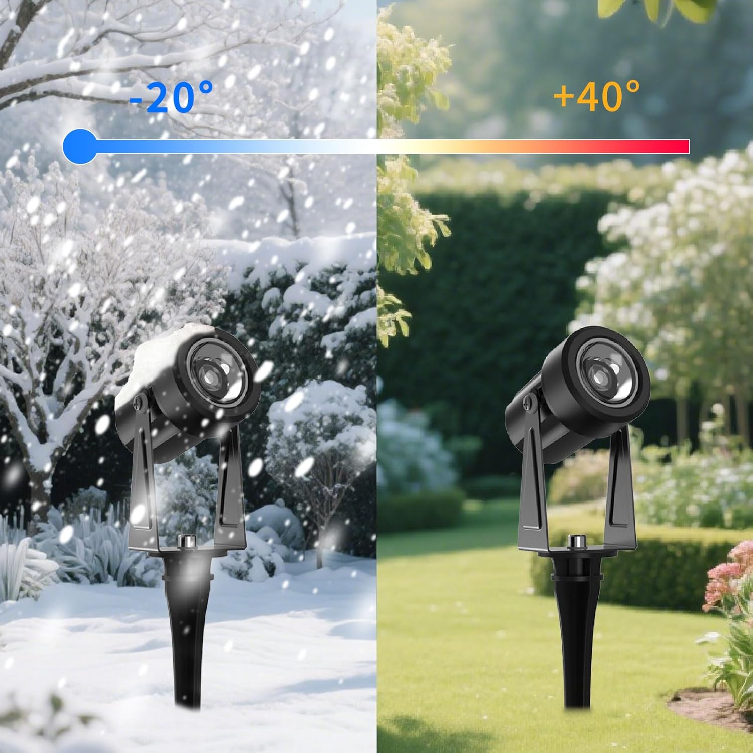 Thumbnail 2 de GLOBELIT Garden Spike Lights 150FT 10-Pack with IP65, 3000K warm white and 30° beam (adjustable 360°) – black