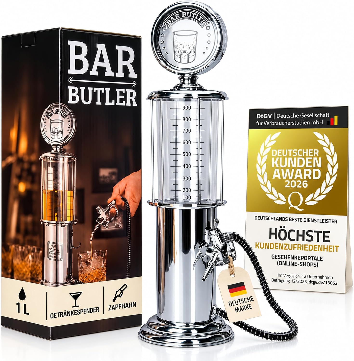 Detalle de GOODS+GADGETS® RETRO-GETRAENKESPENDER retro drankendispenser van 1.000 ml
