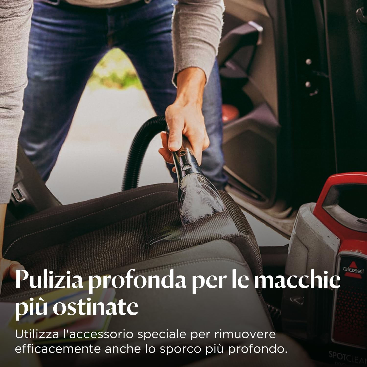 Detalle de BISSELL SpotClean ProHeat: Lavaggio mirato per tappezzeria e tappeti, con tecnologia HeatWave