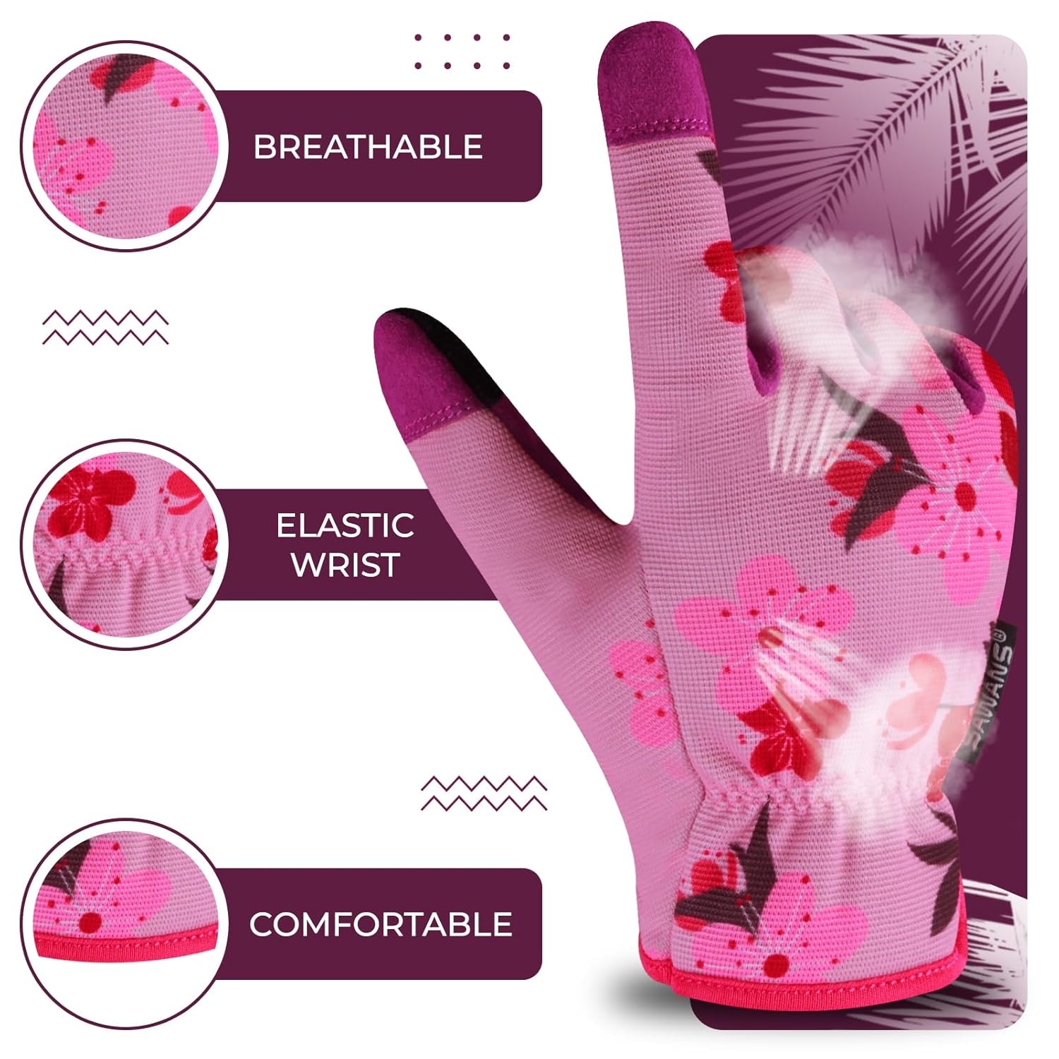 Thumbnail 1 de SAWANS touchscreen gardening gloves S
