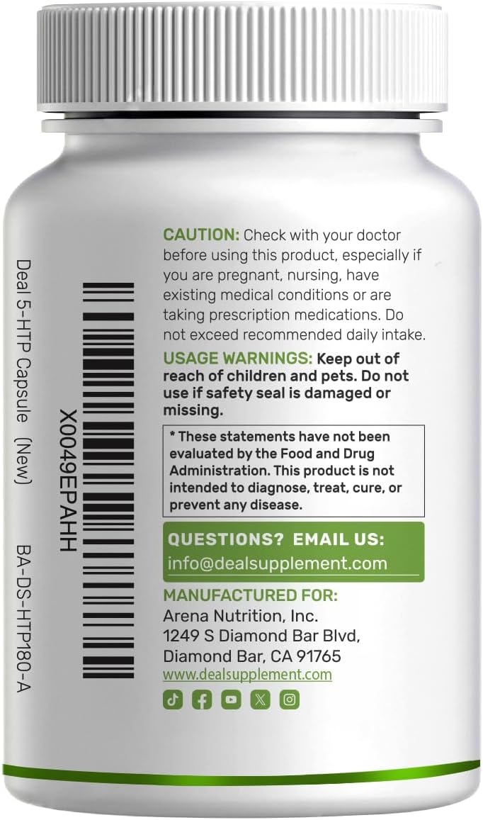 Detalle 2 de 5-HTP Supplement, 240 Capsules