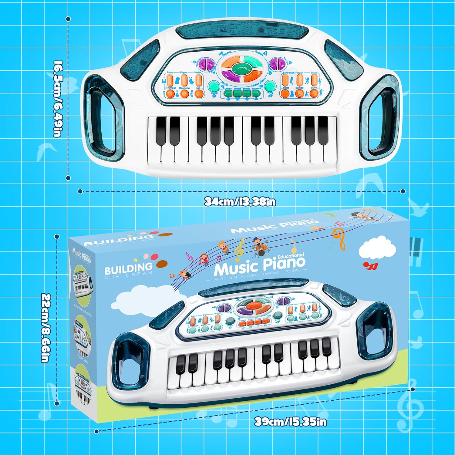 Thumbnail 6 de Kids Piano Keyboard 24 keys for toddlers