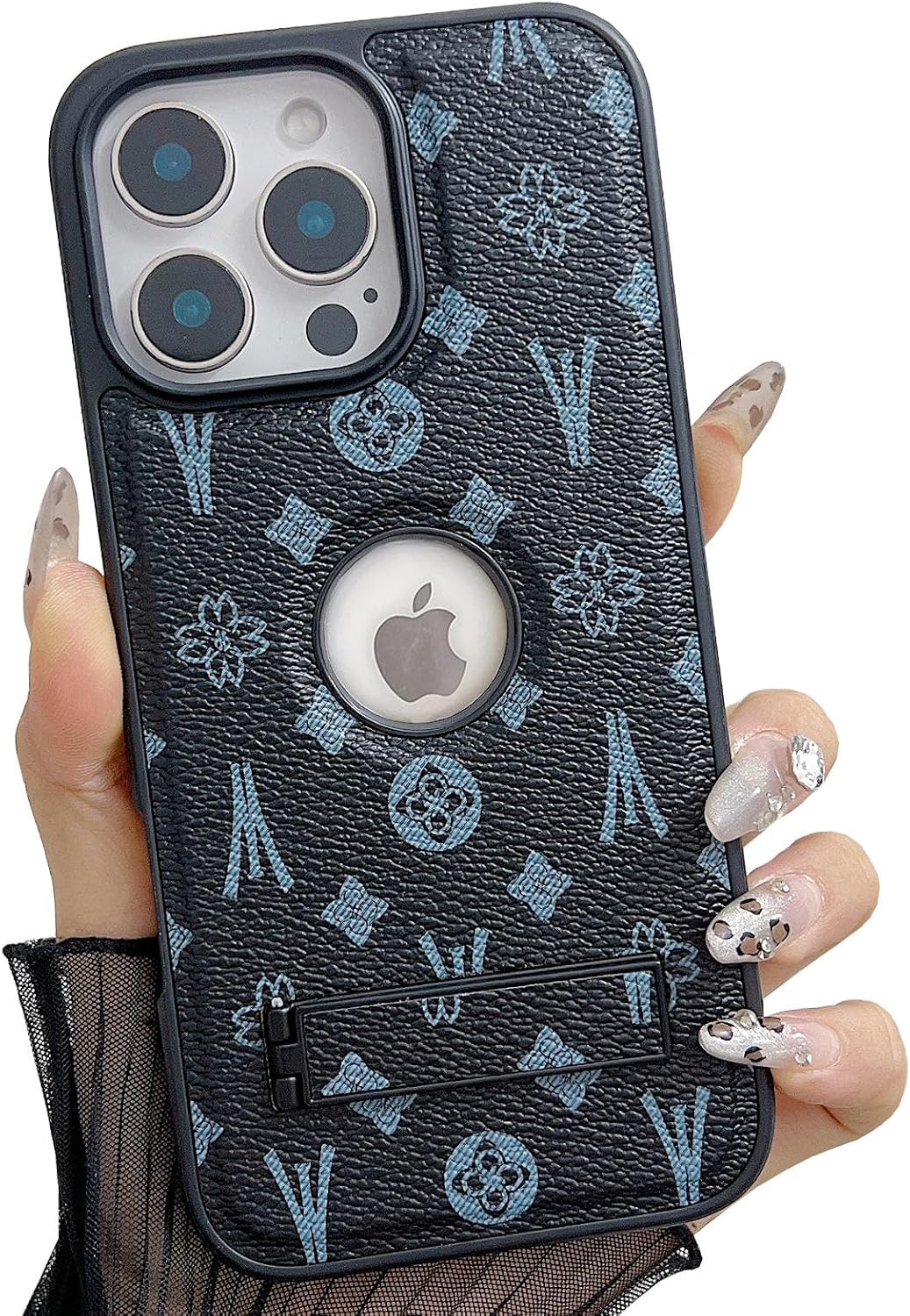 Detalle de Dropcases iPhone 16 Pro Max Case with PU Leather
