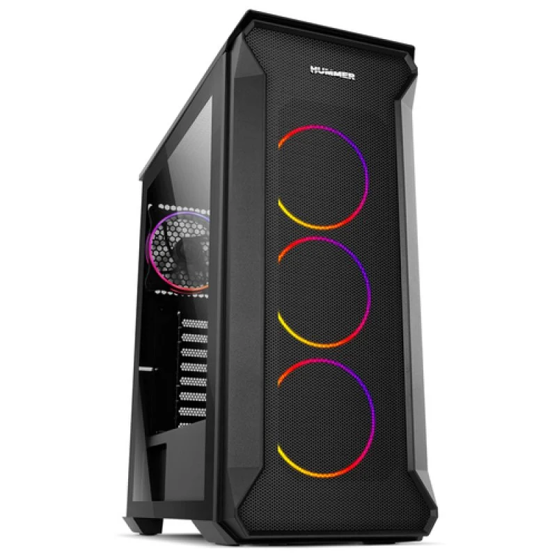 Detalle de Nox Hummer Quantum Cristal templado USB 3.0 ARGB